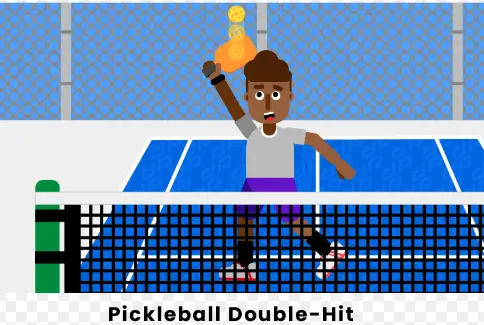 pickleball double hit